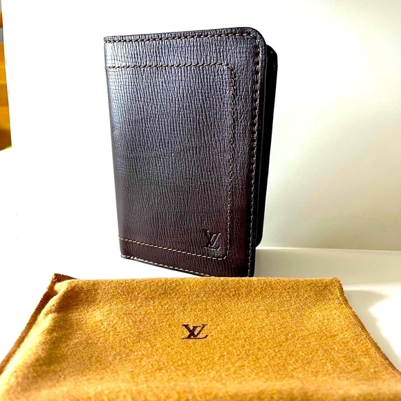 Louis Vuitton Utah Leather Brown Wallet Vintage Very rare to find NEW never used - Picture 5 of 7